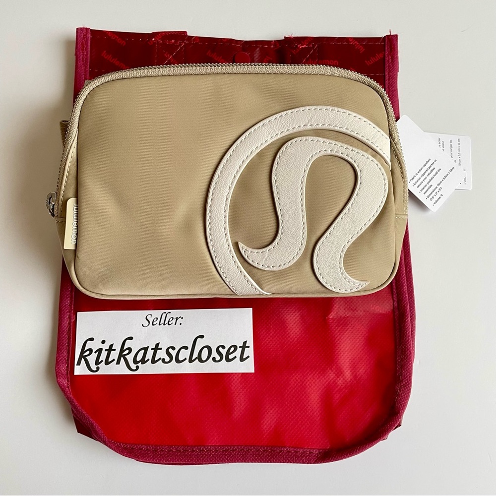 🆕 1L TRENCH/WHITE OPAL - NWT lululemon everywhere belt bag EBB